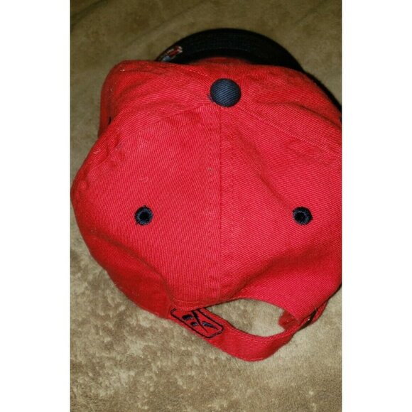 Reebok PRO FOOTBALL HALL OF FAME Canton Ohio  HAT Baseball Cap NFL RED W/BLUE - Picture 10 of 11
